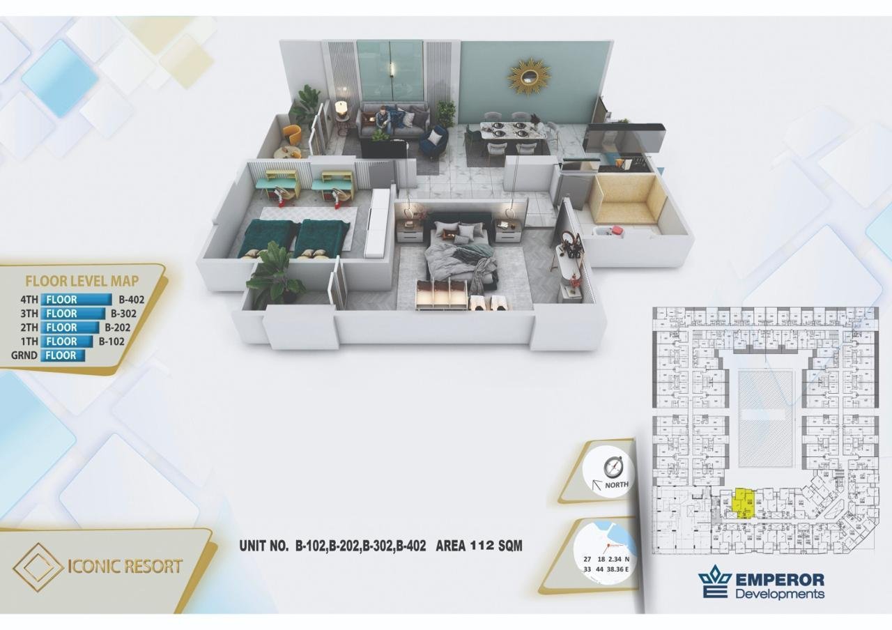 Carte de l'Iconic Resort El Hadaba