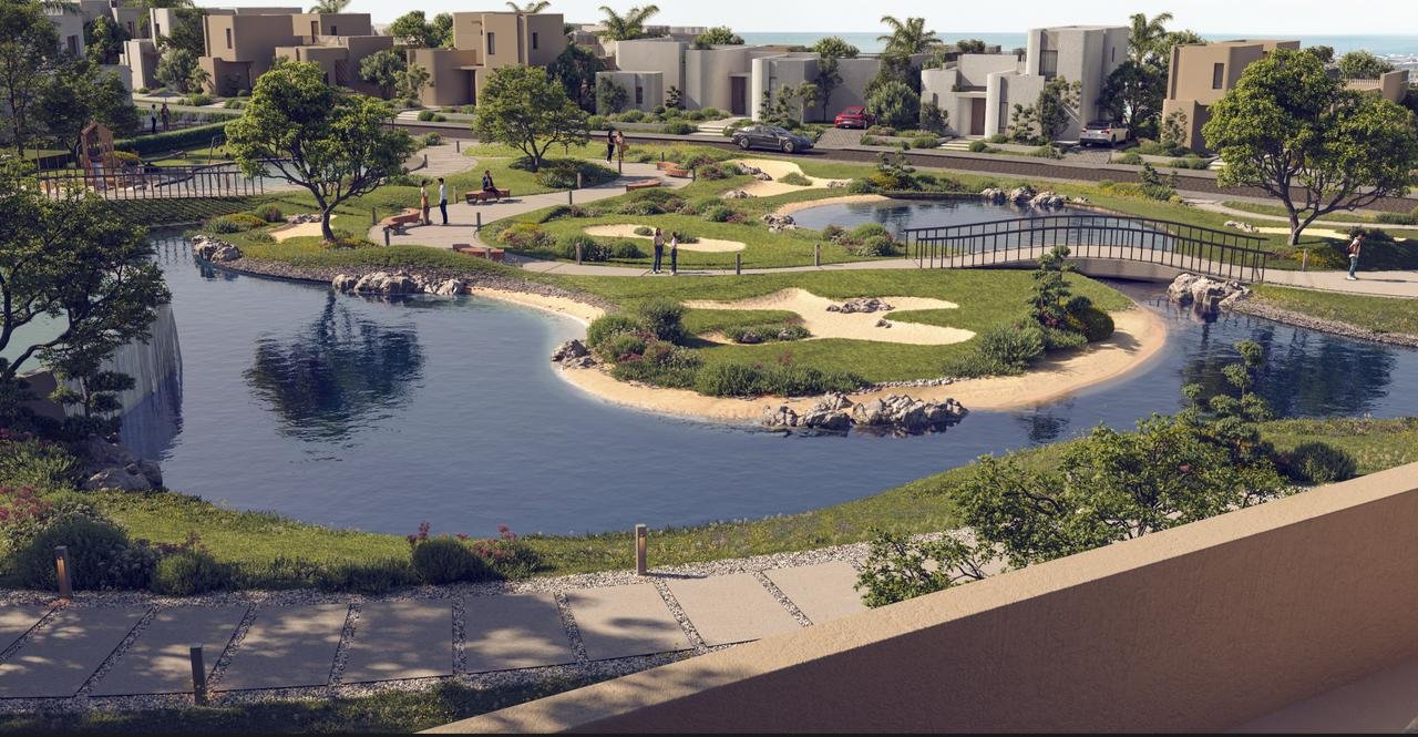 Aden Makadi residential compound in Makadi Bay offering peaceful beachfront living for retirees