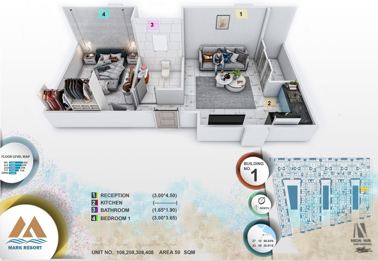 Luxury-1-bed-room-50-sqm-promenade-view-at-Mark-Resort
