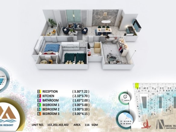 Spacious-3-Bedroom-116-SQM-at-Mark-Resort