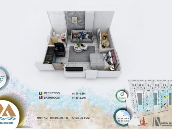 spacious-Studio-36sqm-at-Mark-Resort