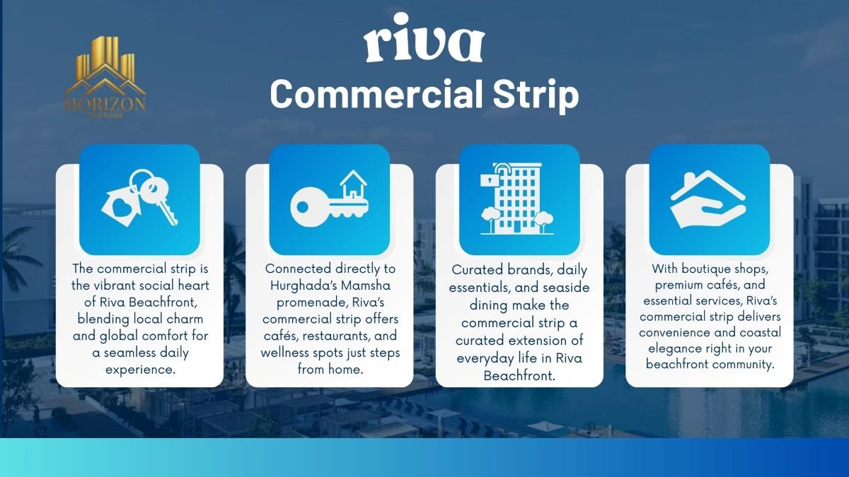 Commercial Strip: The Social Heart of Riva Beachfront Hurghada