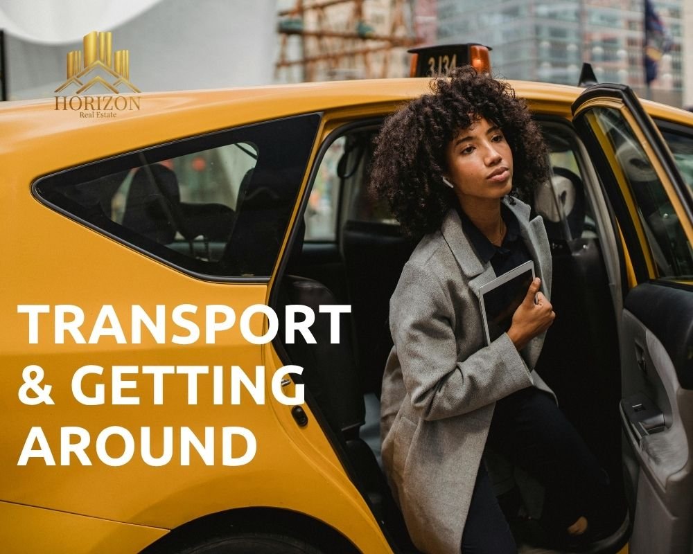 Uber and white taxi cars on a Hurghada street – affordable transport options for expats and property owners getting around the city