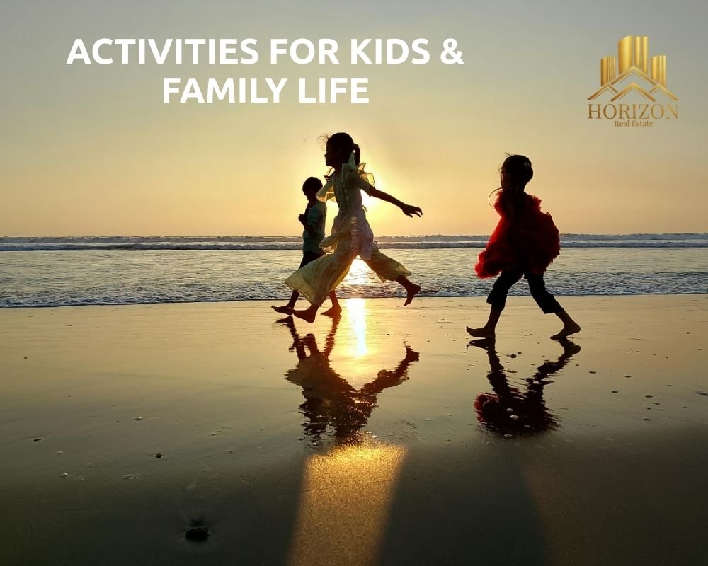 Children enjoying beach and water activities in Hurghada