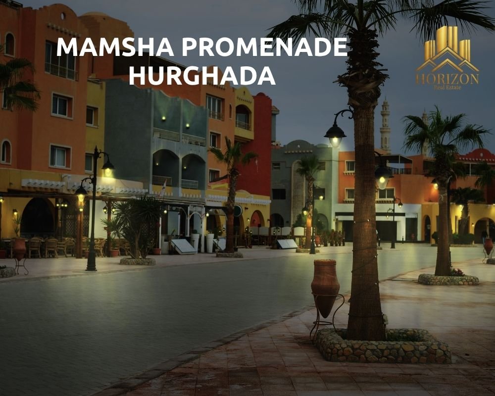 Mamsha promenade with cafes and playgrounds for families