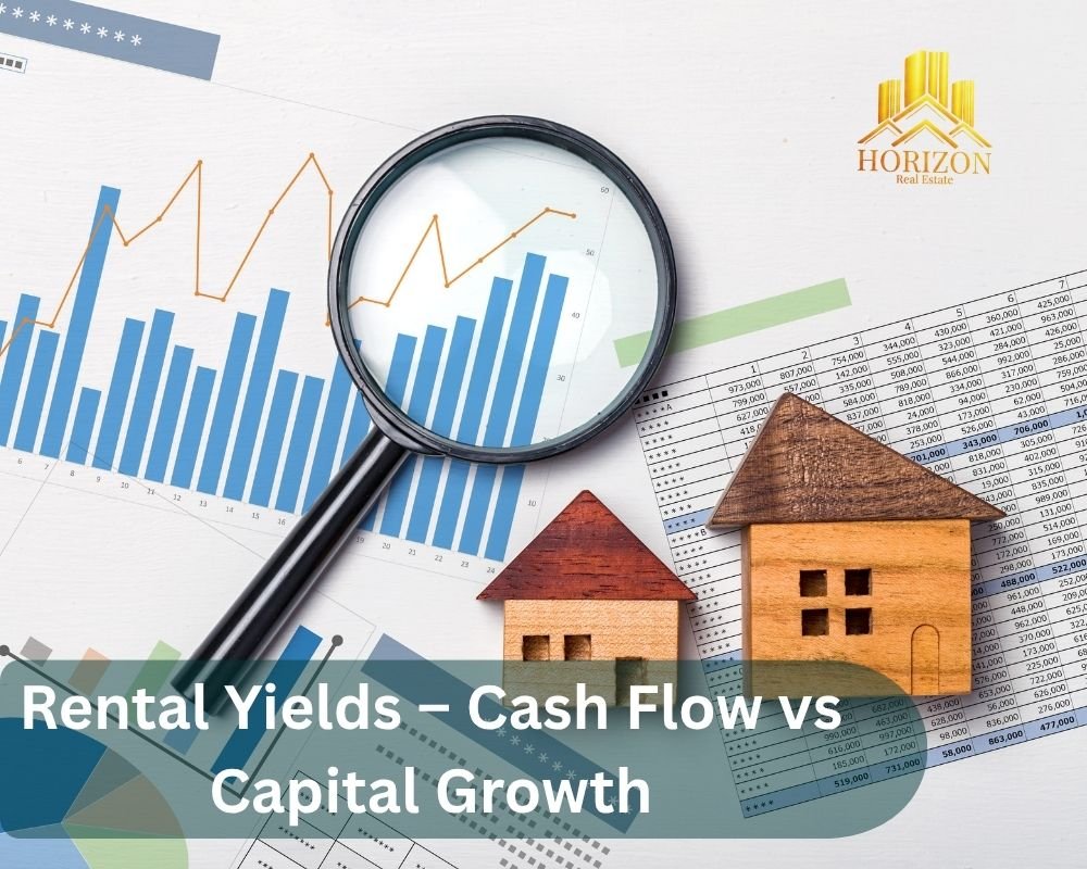 Rental yield comparison table: El Gouna vs Sahl Hasheesh – net cash flow percentages for studios, 1-bed, 2-bed, and villas, plus capital growth trends