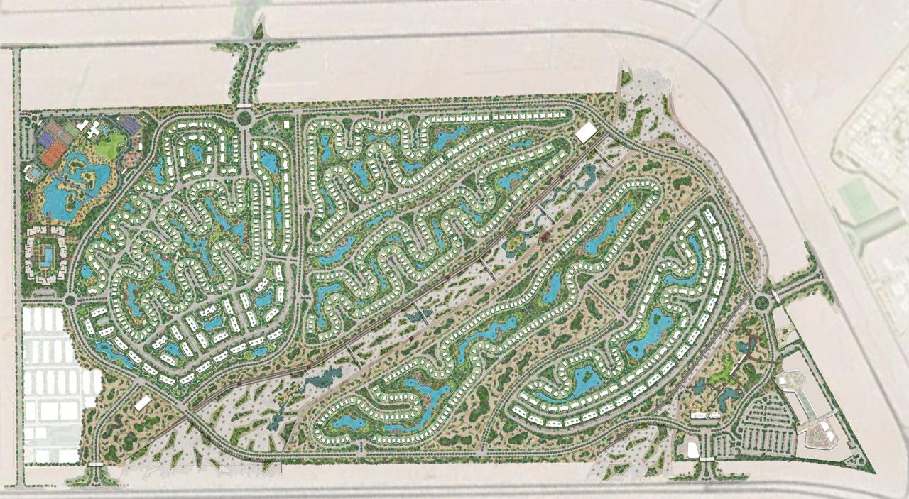 Makadina Hurghada master plan showing residential areas and amenities