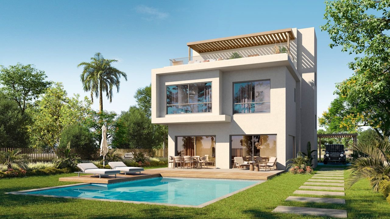 Landscaped gardens and green spaces at Makadina Hurghada